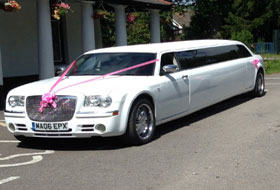 Limo Hire - Chrysler Gleaming White